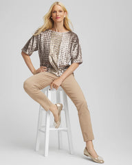 Chico's - Art Deco Dolman Sequins Tee