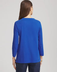 Chico's - Pima Cotton 3/4 Sleeve Tee