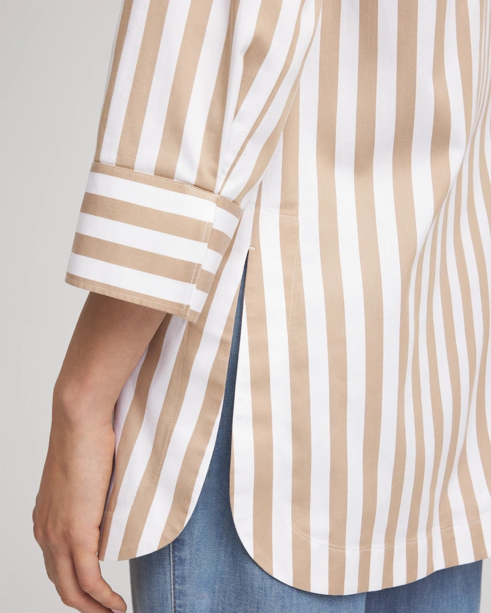 Chico's - No Iron™ Neutral Striped Tunic
