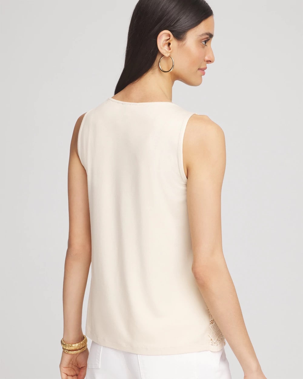 Chico's - Island Crochet Lace Tank
