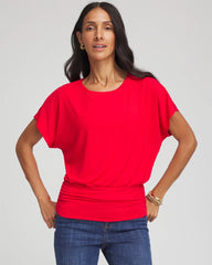 Chico's - Touch of Cool™ Ruched Banded Hem Top