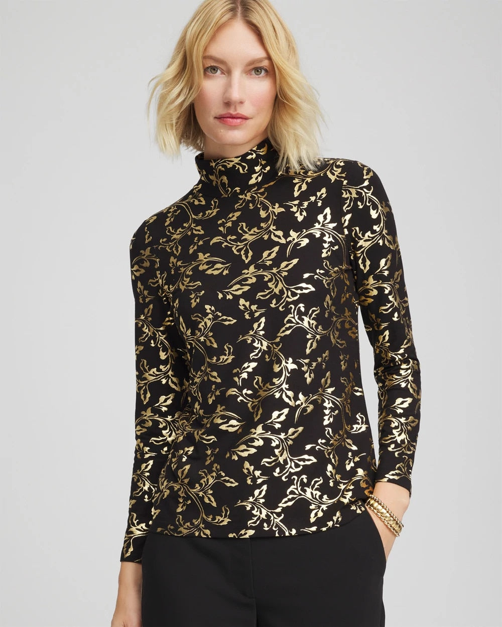 Chico's - Touch of Cool™ Mockneck Layering Tee