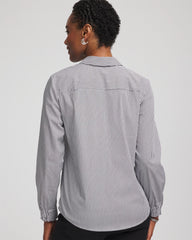 Chico's - Poplin Stripe Shirt