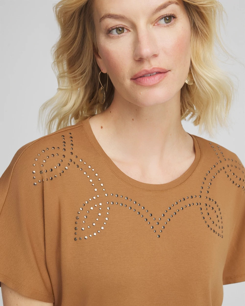 Chico's - Studded Tapered Dolman Top