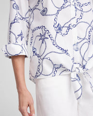 Chico's - No Iron™ Seashell Tie-Front Top