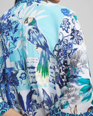 Chico's - Island Motif Long Kimono