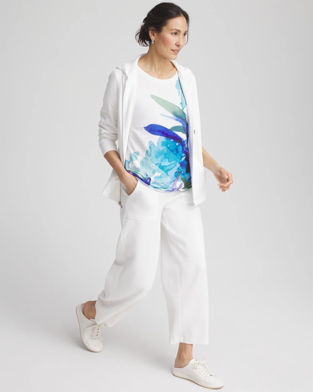 Chico's - Zenergy® Floral Scoop Neck Tee