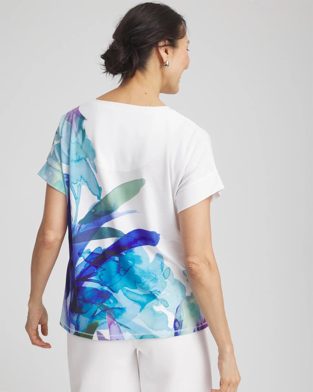 Chico's - Zenergy® Floral Scoop Neck Tee