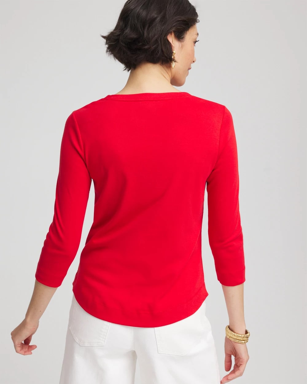 Chico's - Everyday 3/4 Sleeve V-Neck Tee