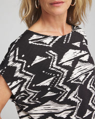 Chico's - Travelers™ Crinkled Knit Geo-Print Top