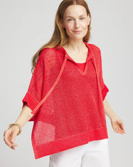 Chico's - Sequin Open Knit Poncho
