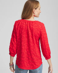 Chico's - Embellished Valentine's Day Blouse