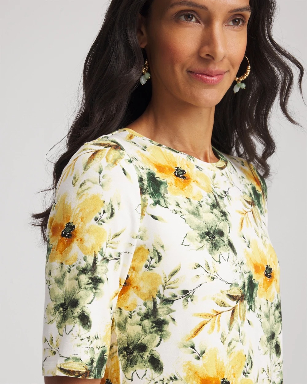 Chico's - Touch of Cool™ Elbow-Sleeve Perfect Tee