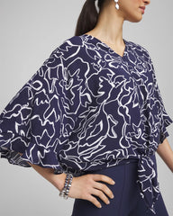 Chico's - Ecovero™ Tie-Front Frill Sleeve Blouse