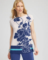 Chico's - Travelers™ Wildflower Cap-Sleeved Tunic