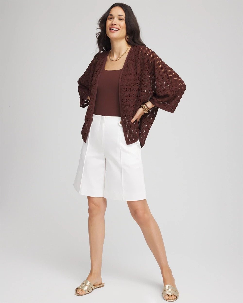 Chico's - Short Woven Kimono