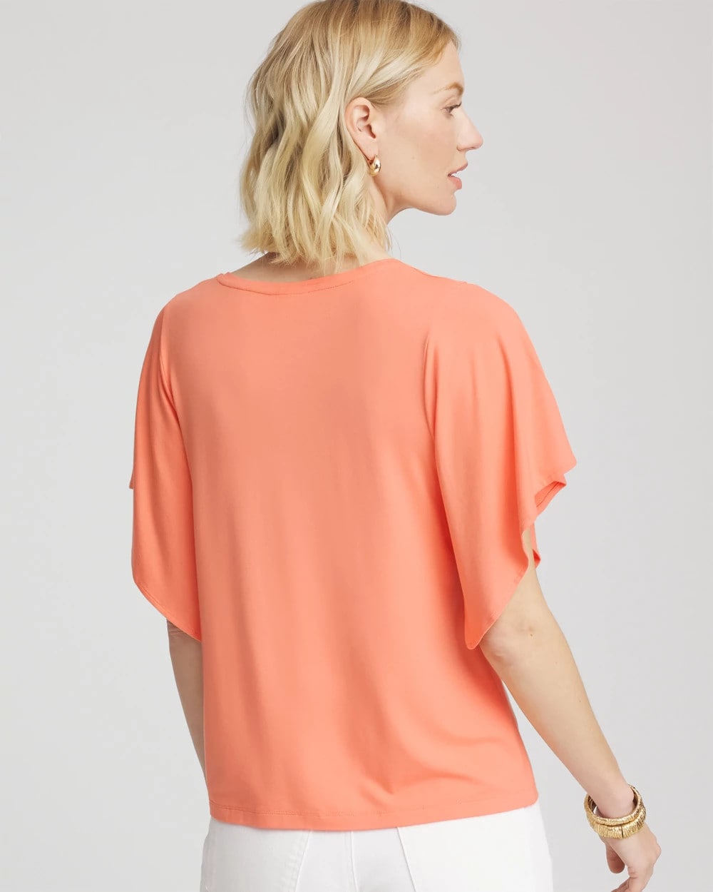 Chico's - Touch of Cool™ Handkerchief-Sleeve V-Neck Tee