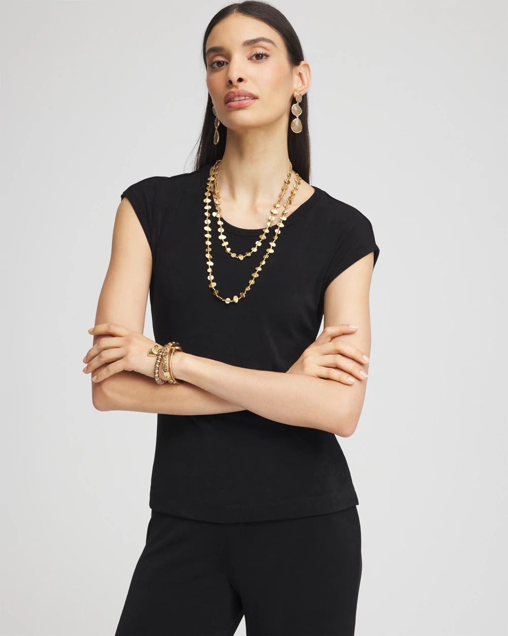 Chico's - Travelers™ Cap-Sleeve Top