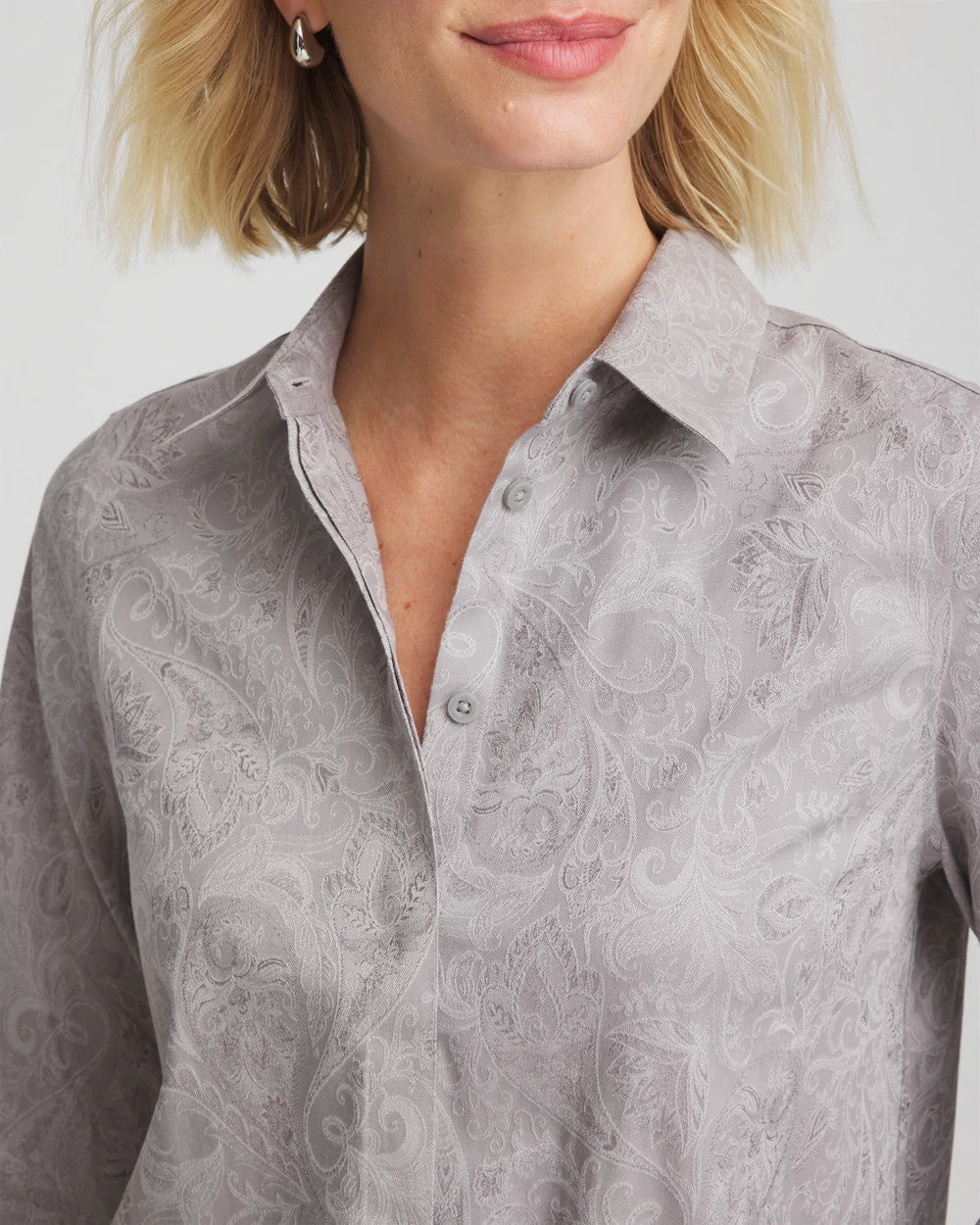 Chico's - No Iron™ Lace Jacquard Stretch Tunic