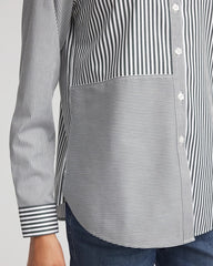 Chico's - No Iron™ Colorblock Striped Shirt