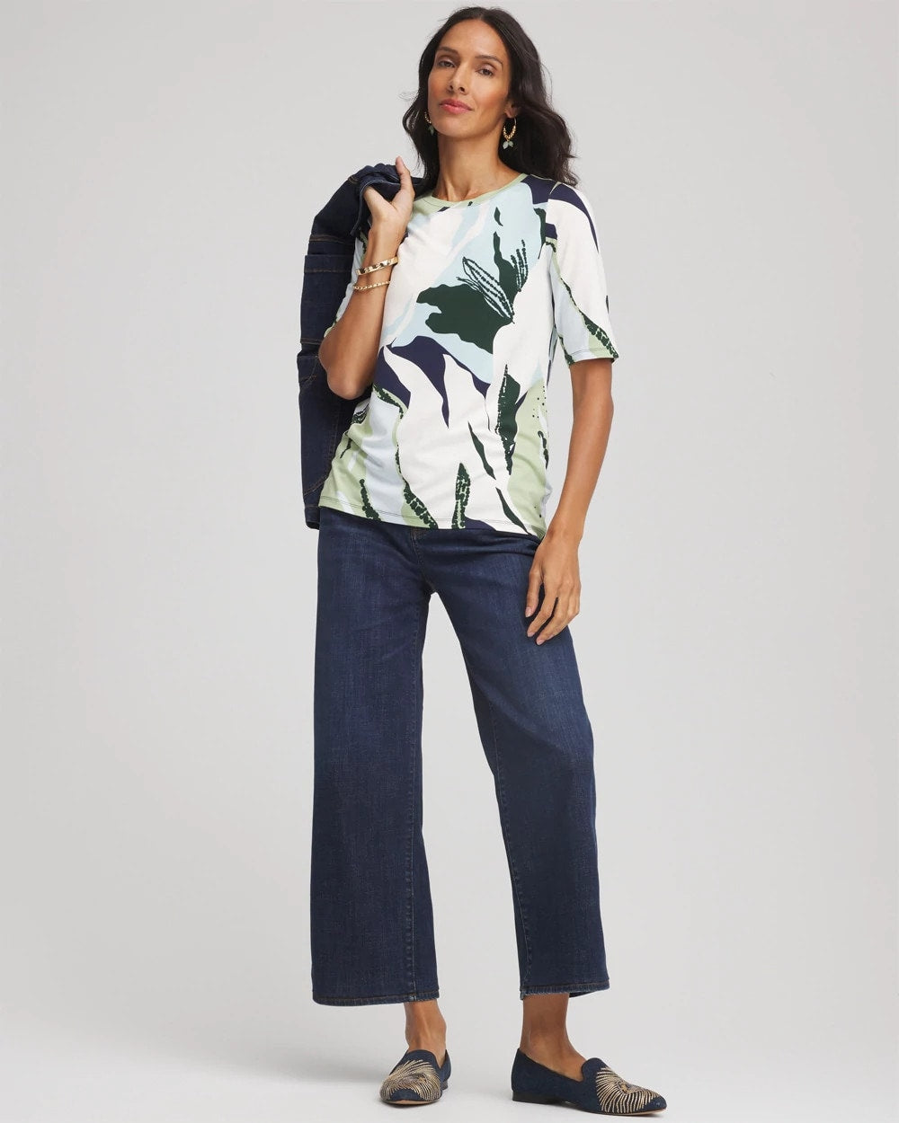 Chico's - Touch of Cool™ Elbow-Sleeve Perfect Tee
