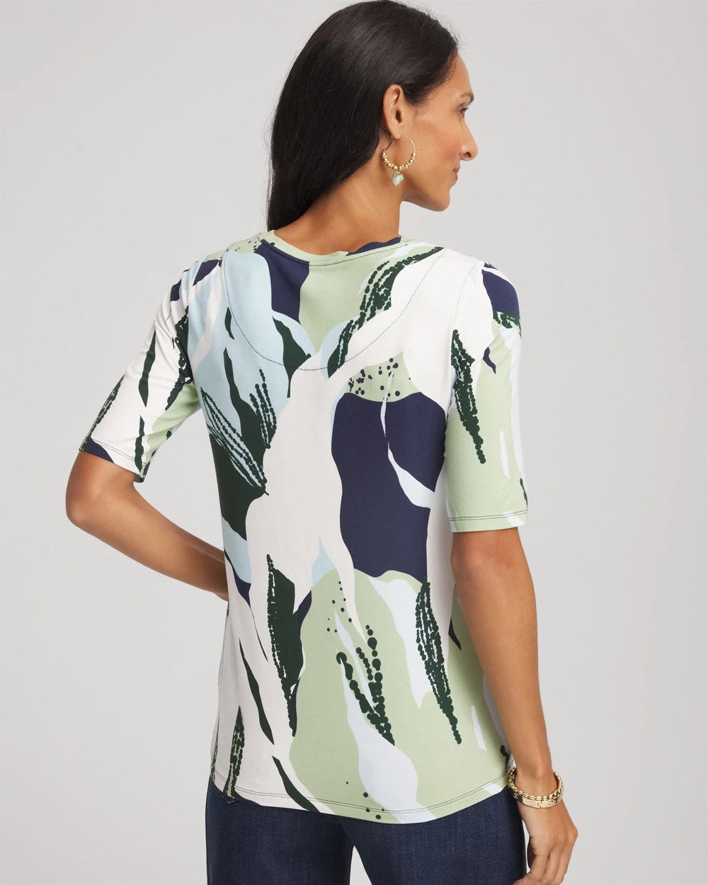 Chico's - Touch of Cool™ Elbow-Sleeve Perfect Tee
