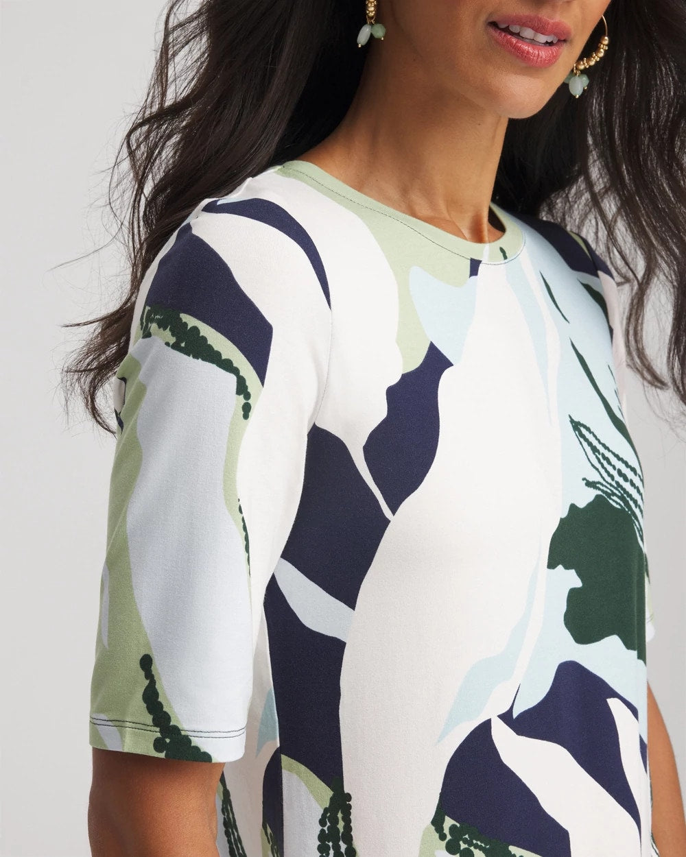 Chico's - Touch of Cool™ Elbow-Sleeve Perfect Tee