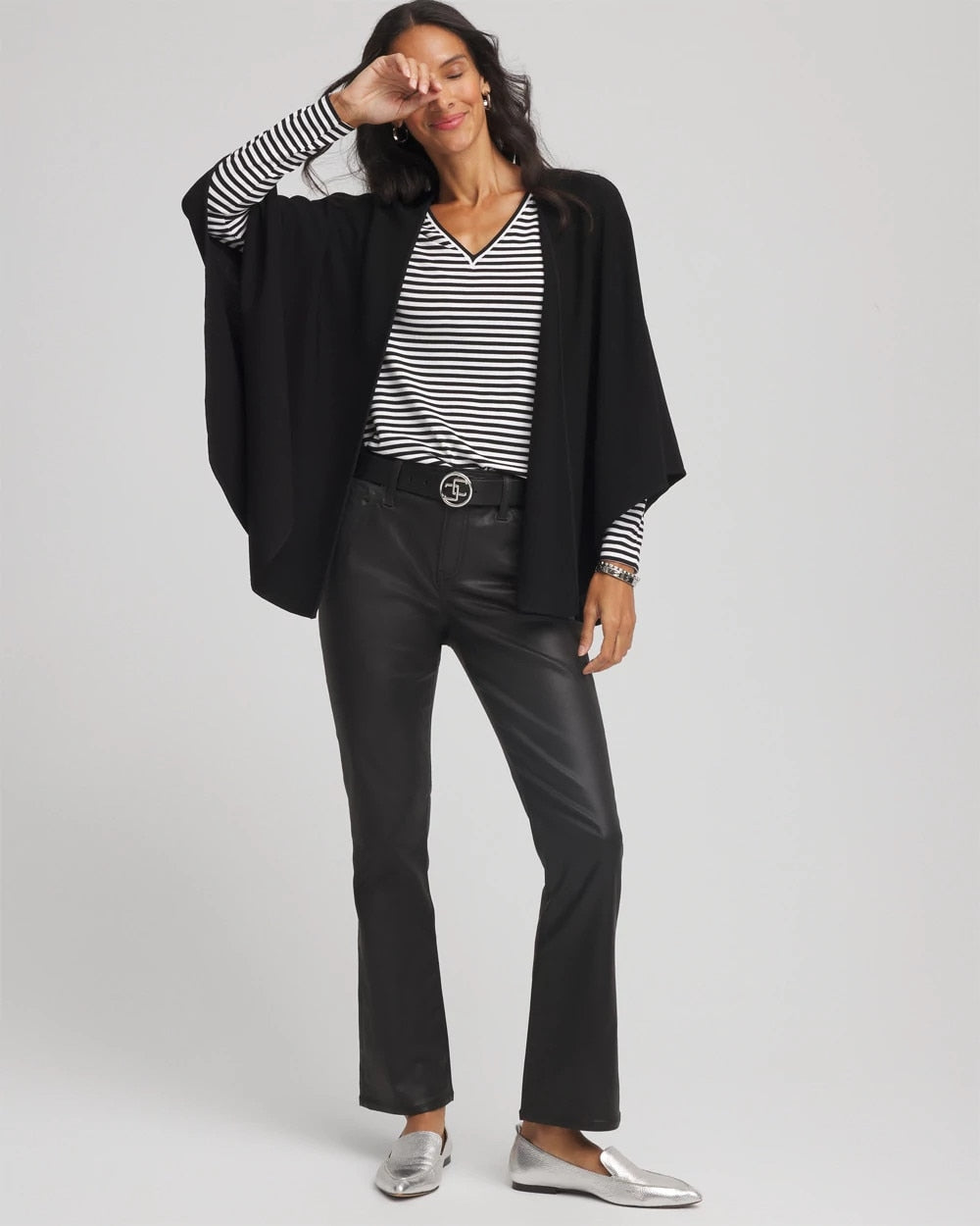 Chico's - Crepe Open-Front Ruana