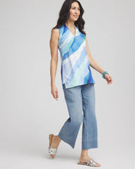 Chico's - Ocean Pima Sleeveless V-Neck Tunic