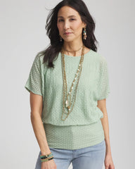 Chico's - Jacquard Banded Hem Top