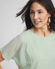 Chico's - Jacquard Banded Hem Top