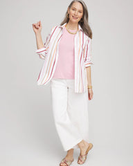 Chico's - No Iron™ Striped Stretch-Sateen Shirt