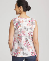 Chico's - Floral Sleeveless V-Neck Tank