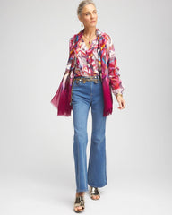Chico's - Abstract Ruffles Crinkle Blouse