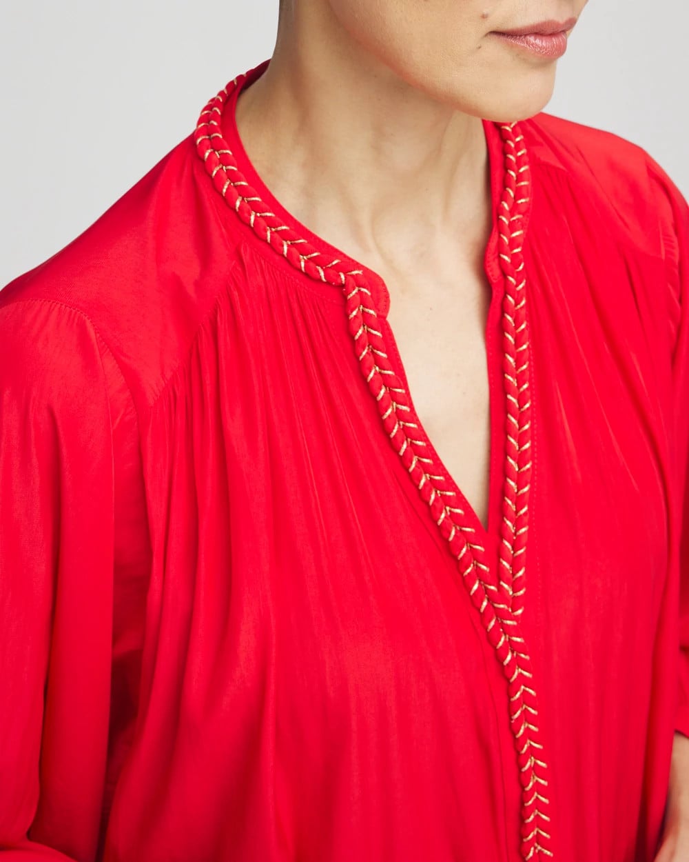 Chico's - Braided Batwing Blouse