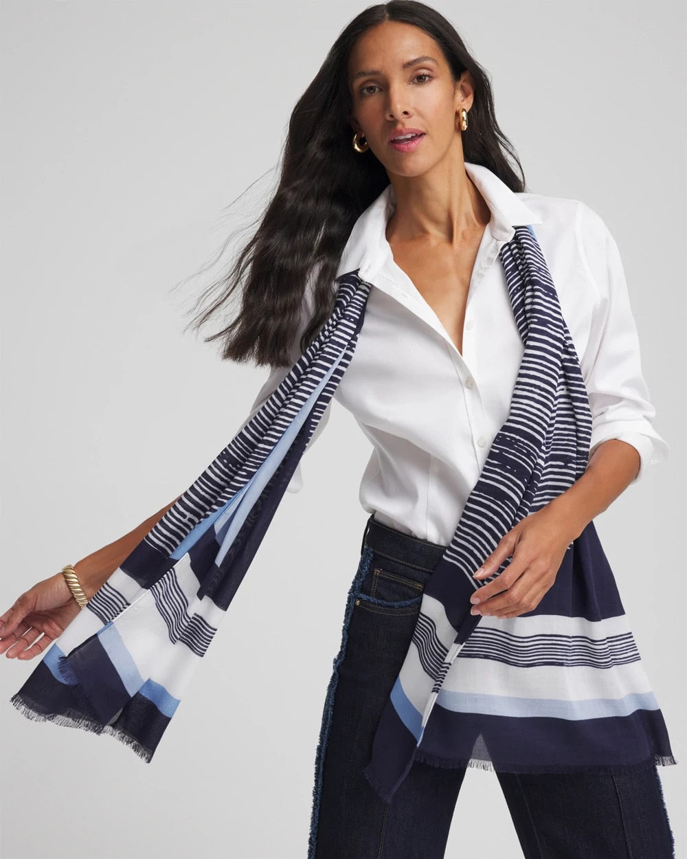 Chico's - Printed Woven Oblong Scarf