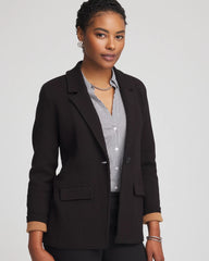 Chico's - Single-Breasted Sweater Blazer