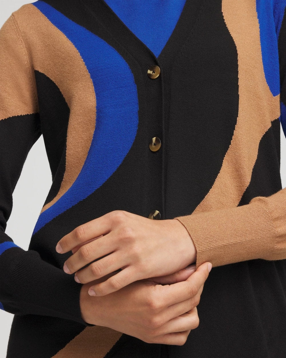 Chico's - Ella Colorblock Cardigan Sweater