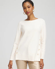Chico's - Button Tunic Sweater