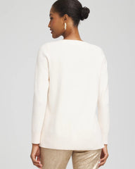 Chico's - Button Tunic Sweater