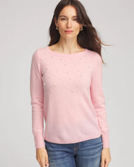 Chico's - Embellished Cashmere Pullover Sweater