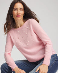 Chico's - Embellished Cashmere Pullover Sweater