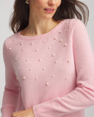 Chico's - Embellished Cashmere Pullover Sweater