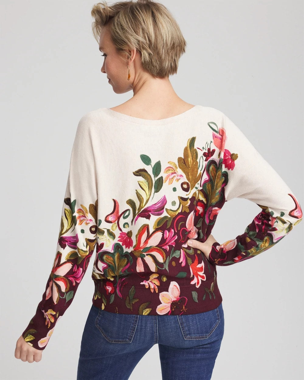 Chico's - Ella Dolman Pullover Sweater