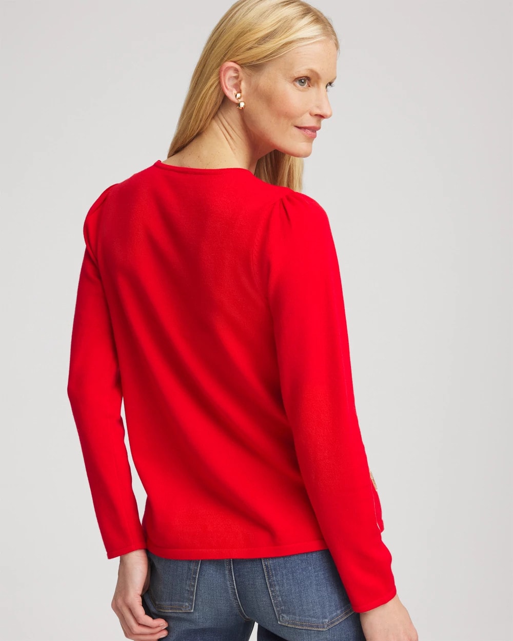 Chico's - V-Day Embroidered Heart Pullover