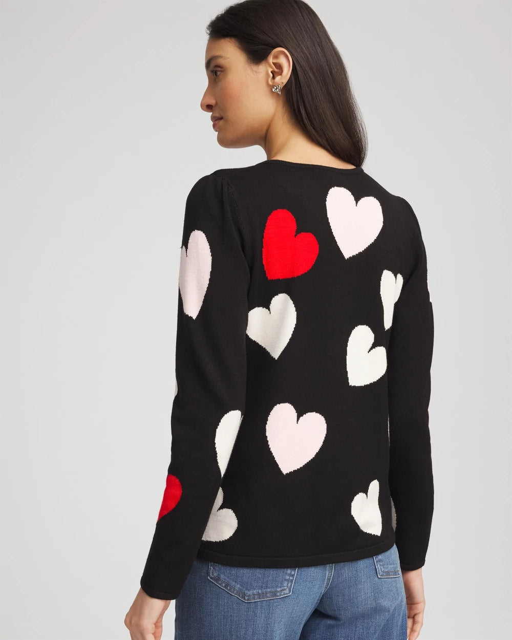 Chico's - V-Day Multi-Heart Pullover