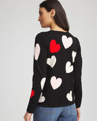Chico's - V-Day Multi-Heart Pullover