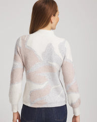 Chico's - Bloom Metallic Intarsia Pullover Sweater