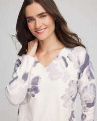 Chico's - Printed V-Neck Sweater