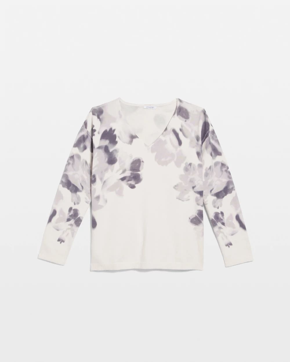 Chico's - Printed V-Neck Sweater